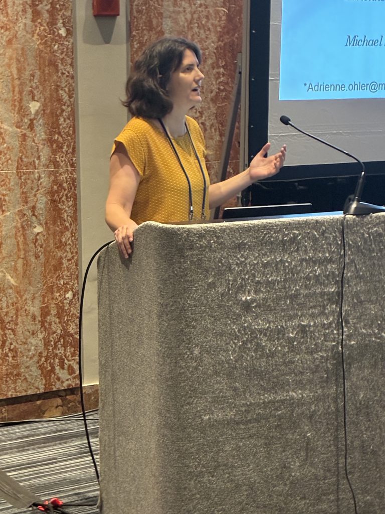 CRES affiliate scholar Dr. Adrienne Ohler addressing the special session at AAEA 2026